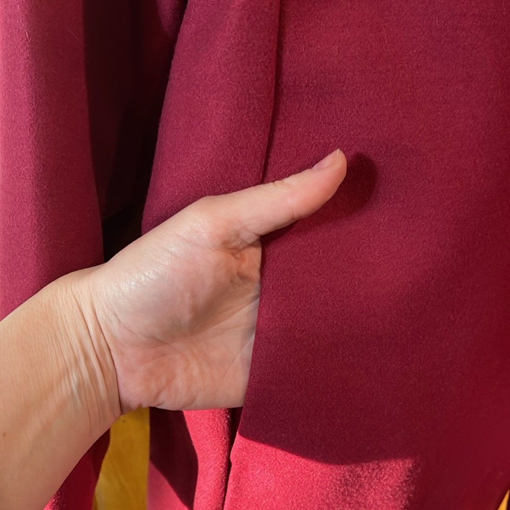 Raspberry Blazer With 1-Button Snap Closure. - image 5